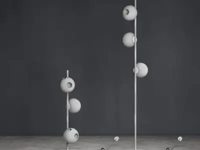 Bocci 28 Stem Floor Lamp Set 3D model