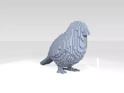 Sparrow Voxel 3D model