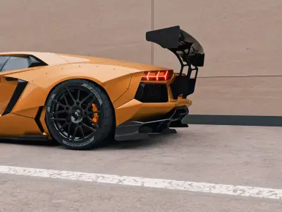 Automotive Urban Panel Scene - Realistic Car Render Backdrop 3D model