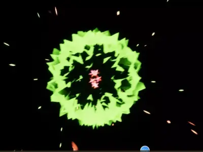 Unreal Engine 5 Colorful flowers burst VFX effect animation 2 Low-poly 3D model