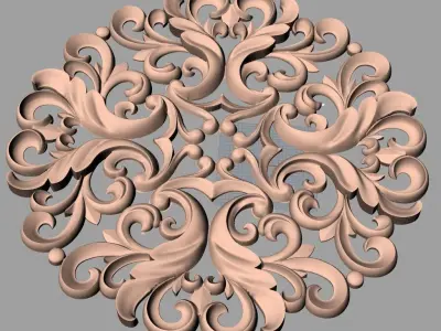 Artcam 3D relief STL models for CNC woodworking E138 3D model