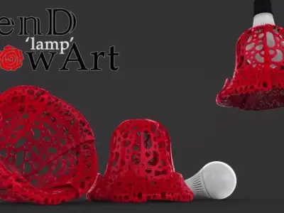 GenD Flow Art Lamp Free 3D print model