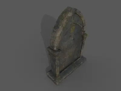 Tombstone Bloodborne Style  Low-poly 3D model