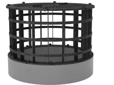 Concrete Drain Inlet 3D model