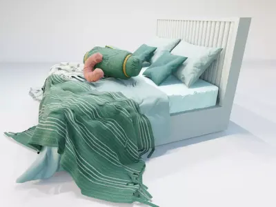 Audrey Shahenshah Bed 3D model