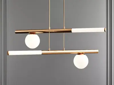 Balance Chandelier Low-poly 3D model