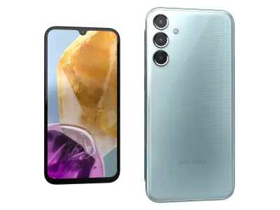 Samsung Galaxy M15 Light Blue High Poly 3D model