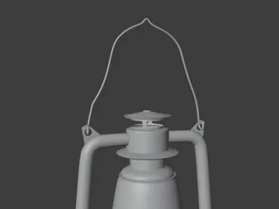 Lantern 001 Low-poly 3D model