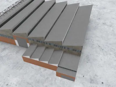 EGCC Hangar2 Low-poly 3D model