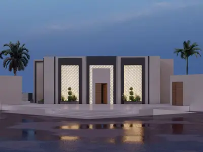 MASJID- ISLAMIC ARCHITECTURE 3D model