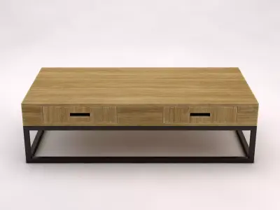 LOUNGE TABLE---Rectangular and 4 drawers 3D model