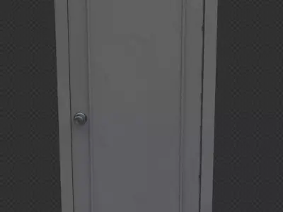 3D lowpoly door  Free 3D model