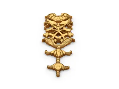 Classic carved decor ornament 472 3D print model purchase