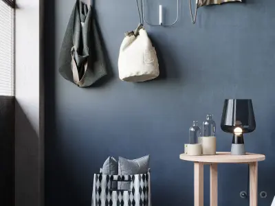 Cozy Bedroom interior scene 3D model