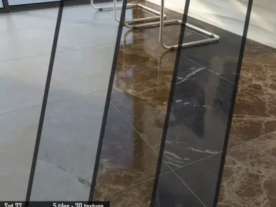 TUREX INTERNATIONAL Marble Tiles Set 3D model