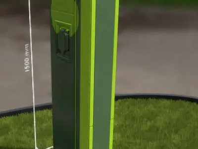 Charging Station Version 2 Low-poly 3D model