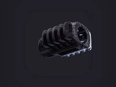 Muzzle brake industrial part  3D model