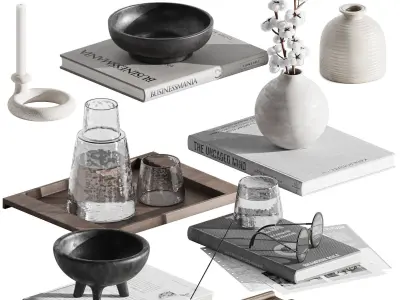 Decorative set Collection vol 9 3D Model Pack