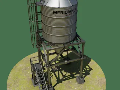 Grain Storage Silo 3D model