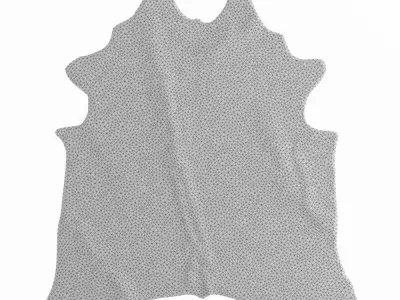 Cowhide Leather Rug 3D model