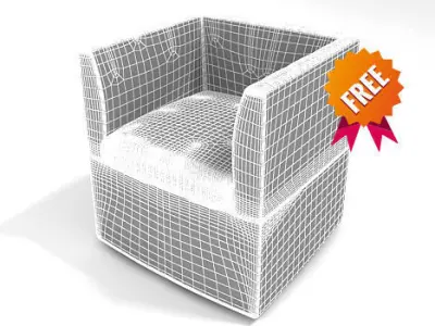 Armchair FAV001 Free 3D model