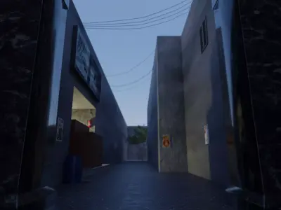 market road  3D model