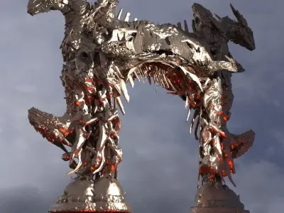 Dantes inferno monolith Archway 5 3D model