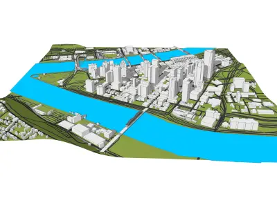 Downtown Pittsburgh Pennsylvania 3D model