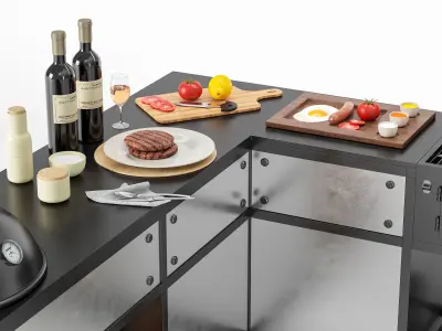 Barbecue 18 3D model