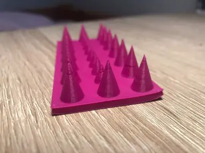 bird spikes 3D print model
