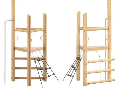 Kompan Tower and Net  3D model