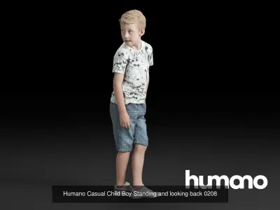 Humano 5-Pack - PEOPLE - HOME - FAMILLY - 5x 3D models 02D