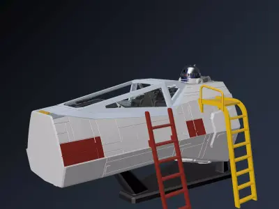 Model-X Cockpit Diorama 1-12 3D print model