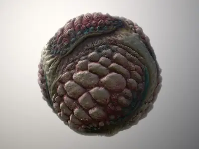 Material Skin Monster 39 Seamless PBR Texture Texture