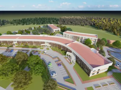 Laos Vientiane Hospital 3D model