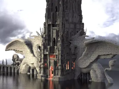 Pegasus Tower Palace  3D model