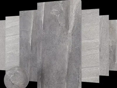 Stone Set Santorini Grey 60x120 Set 2 Texture