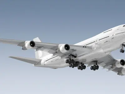  Boeing 747-200 Generic White 