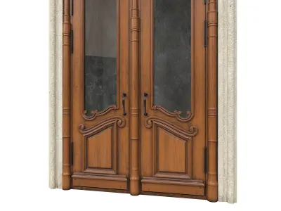 Entrance classic door 54 3D model