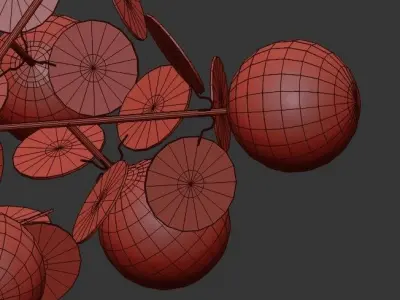 Matiss Chandelier GOLD 3D model