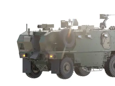 Armoured personnel carrier 3D model