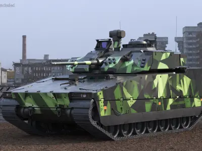  Swedish Battle Tank Strf 90 Mk IV 