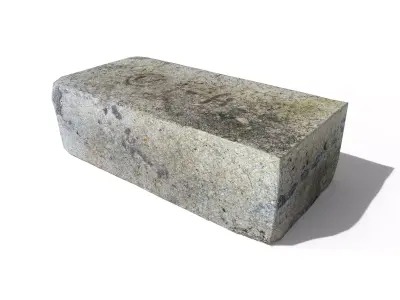 Fireclay Brick Low-poly 3D model