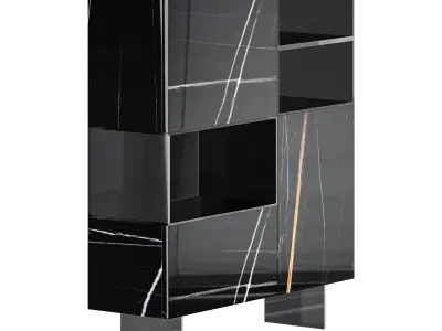 36e8 Glass Sideboard 02 3D model