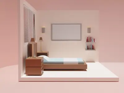 Mini Bedroom 3D model