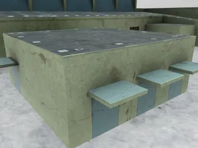 LHBP DHL Hangar Low-poly 3D model