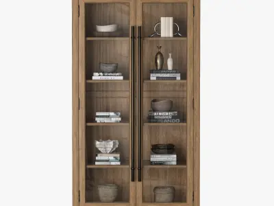 Bookcase 20th Century 3D model