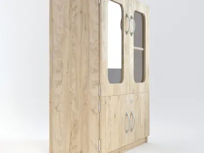 Wooden Cabinet 19 3D model