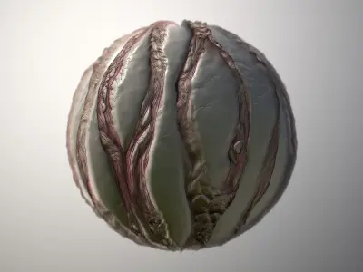 Material Skin Monster 57 Seamless PBR Texture Texture