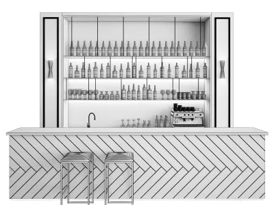 Restaurant bar 1   3D model